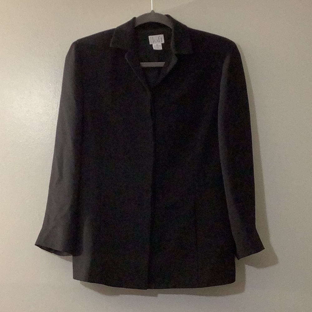 Ann Taylor Loft Women Black Jacket